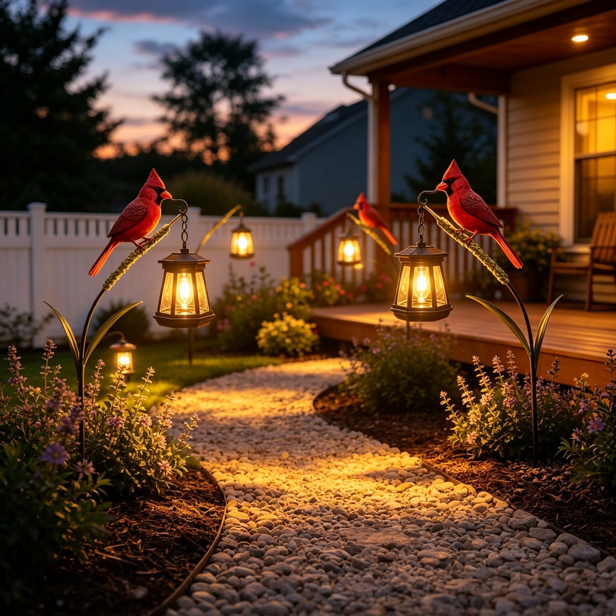🔥Hot Sale 58% OFF🐦 Cardinal Solar Light—A Beautiful Garden Light That Feels Full of Life