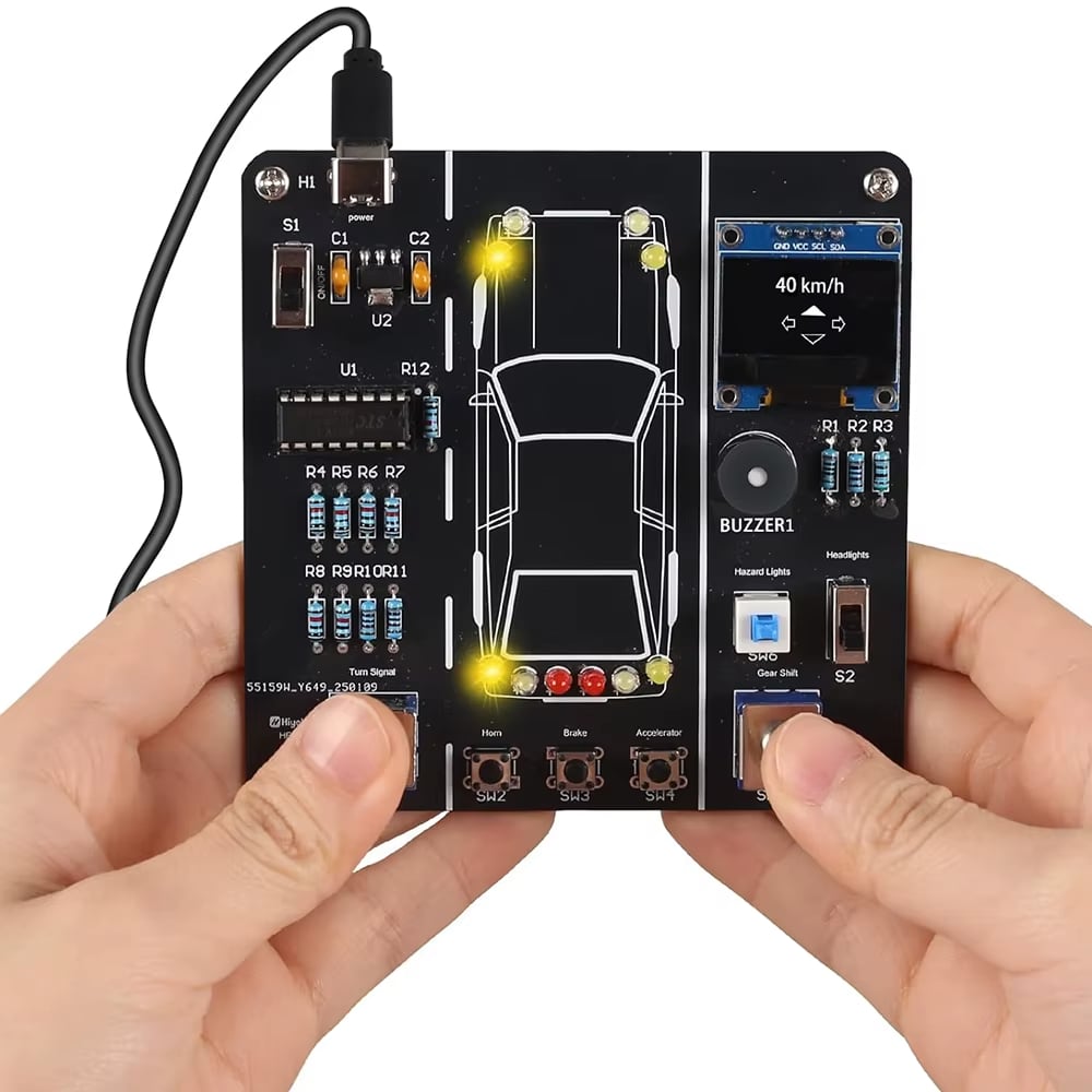 ⏰Historical Lowest Price: Save 49%-🔥DIY Car Driving Simulation Soldering Practice Kit