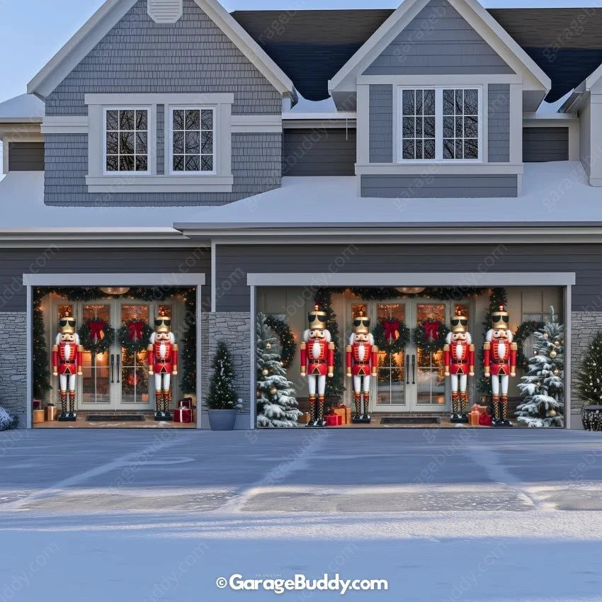 Garage Buddy | NutCracker Guards | Christmas Garage Door Cover