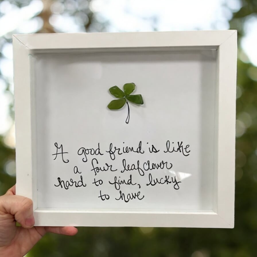 Friendship sea glass🖐️Handmade
