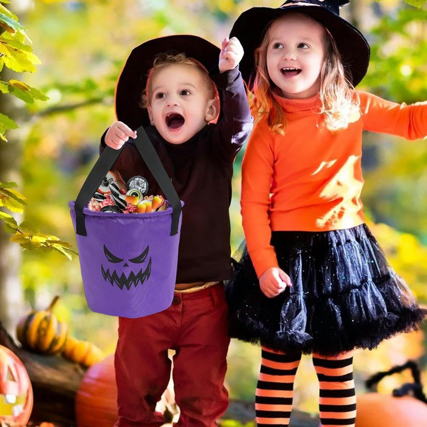 Large capacity Halloween candy basket