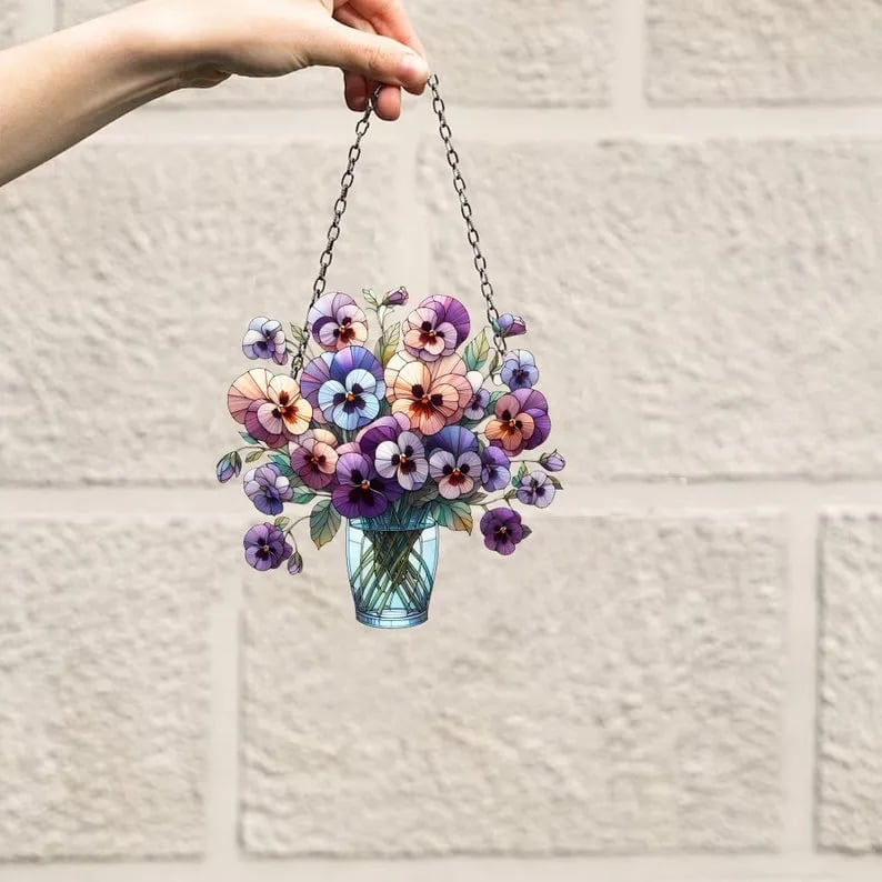 🔥LAST DAY 50% OFF - 💐 Art Flower Basket Pendant 🏡
