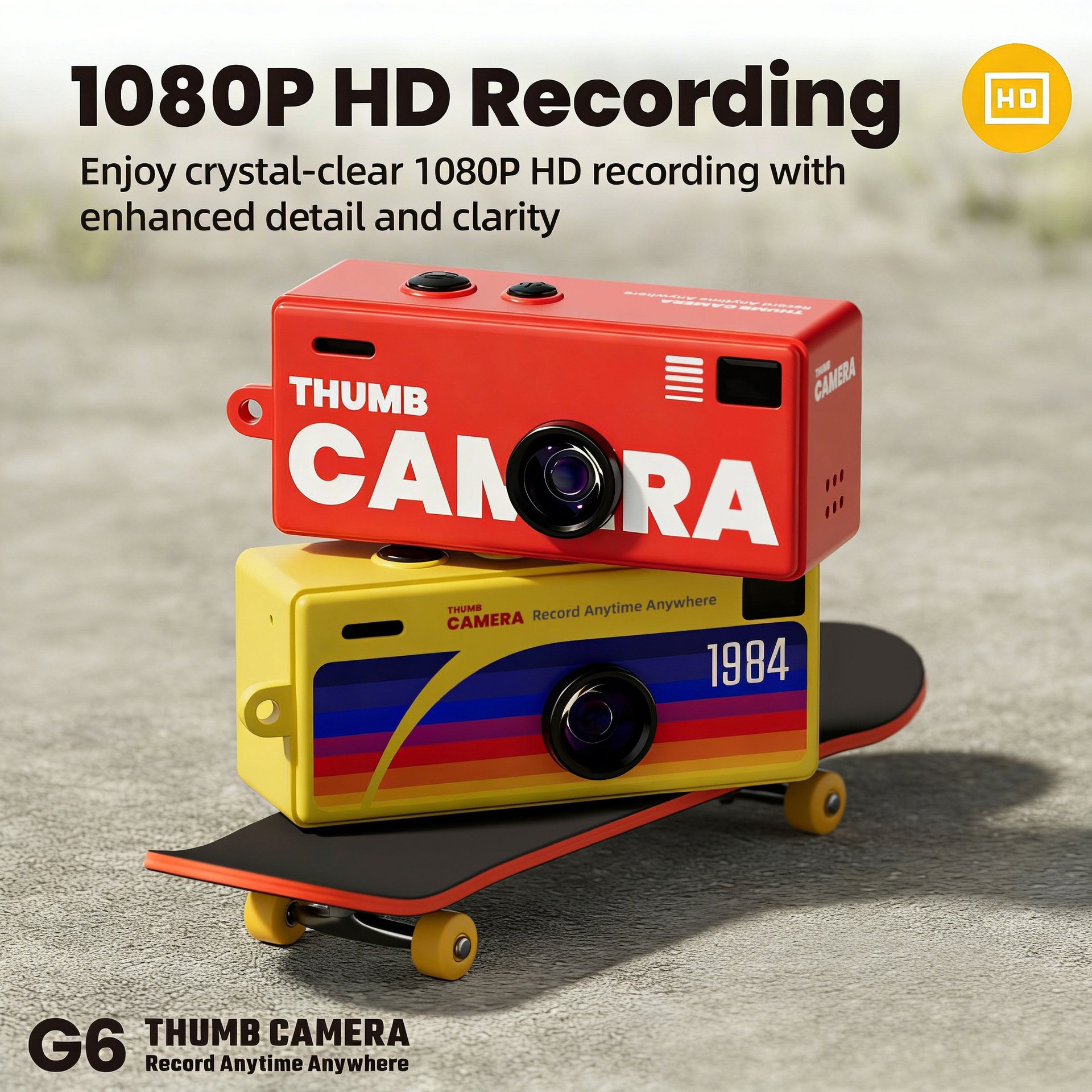 G6 Thumb Camera – Your 2-in-1 Style & Memory Keeper, Anytime, Anywhere