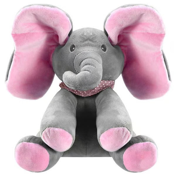 Interactive Peek-A-Boo Elephant Plush – Sings & Flaps Its Ears
