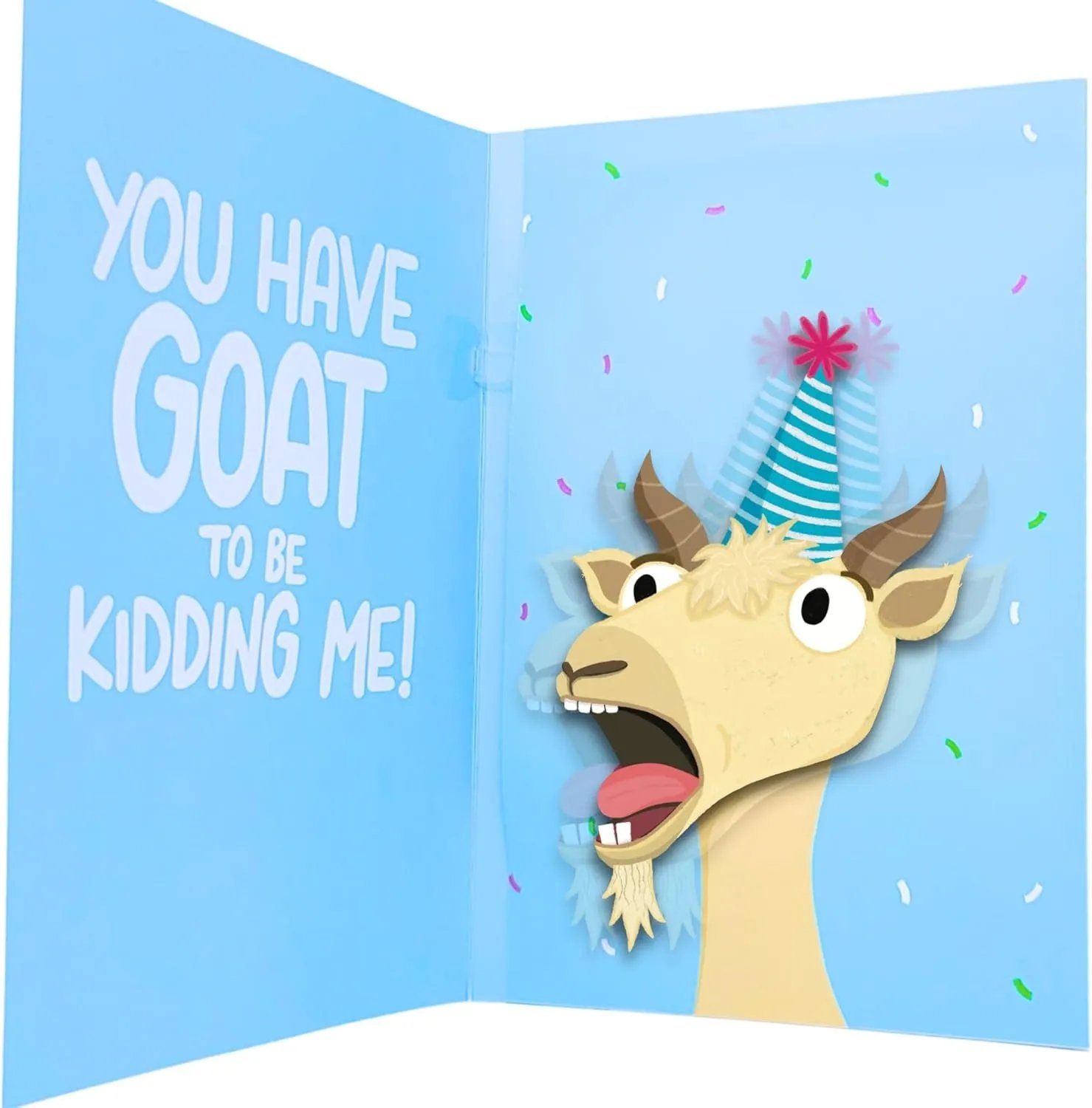 🥳Screaming Goat Birthday Card🐐