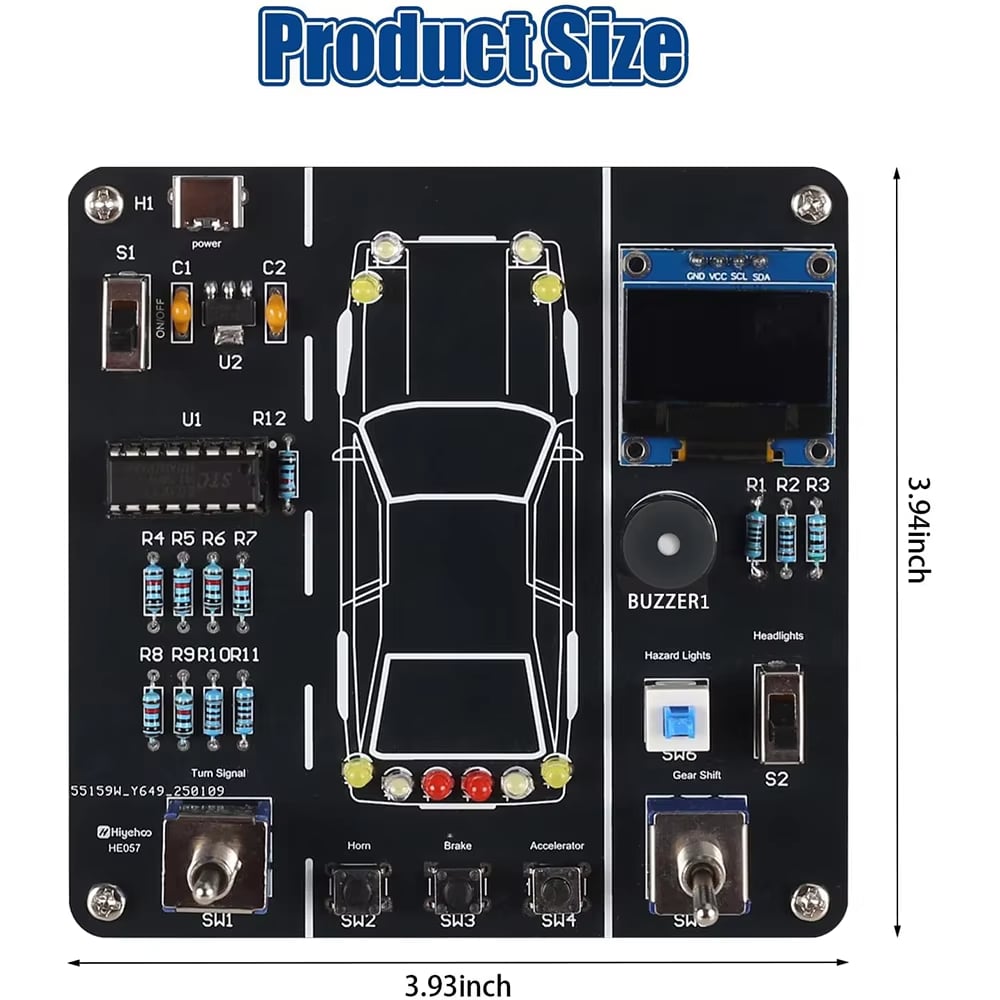 ⏰Historical Lowest Price: Save 49%-🔥DIY Car Driving Simulation Soldering Practice Kit