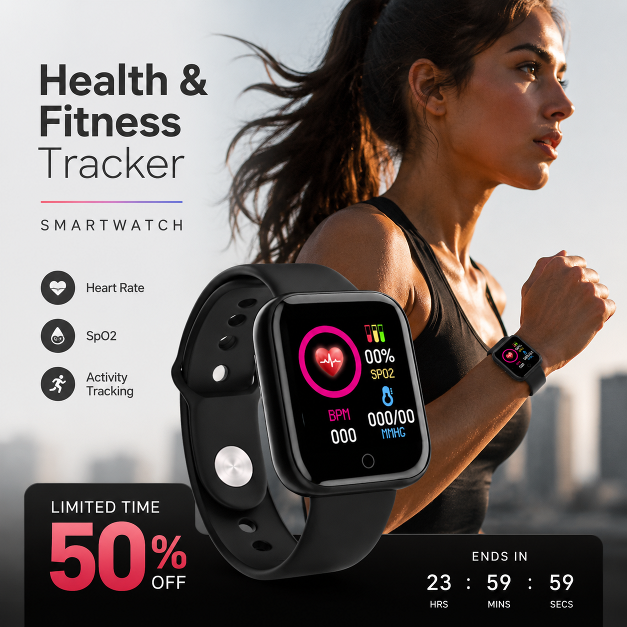 Health & Fitness Tracker Smartwatch