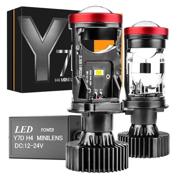 Y7D H4 LED Headlight Canbus Car Light 6500K 90W 18000LM Conversion Kit High/Low Beam