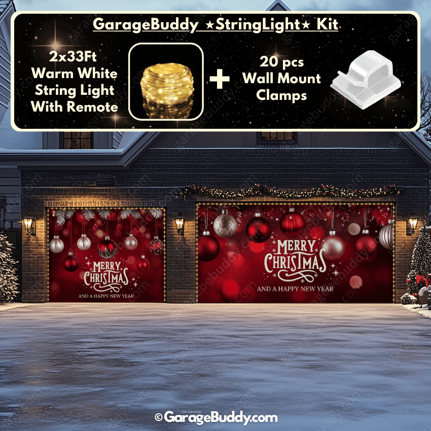 Garage Buddy | Christmas Ornaments & HNY | Christmas Garage Door Cover