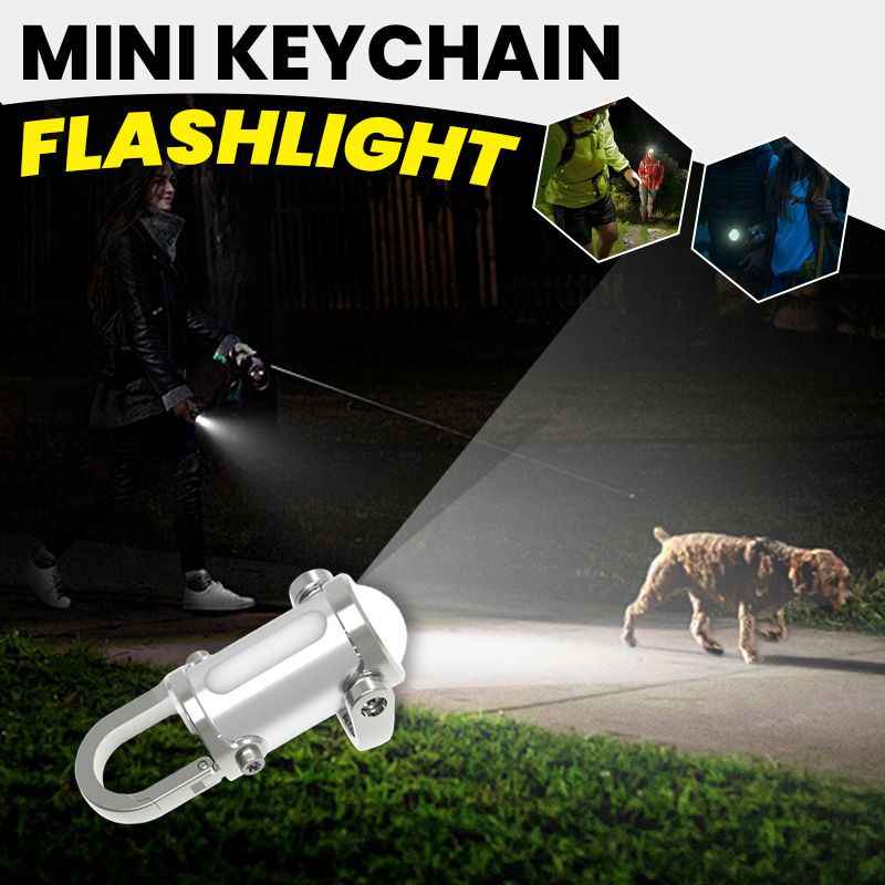 🔋1200LM Super Bright Mini Keychain Flashlight Waterproof