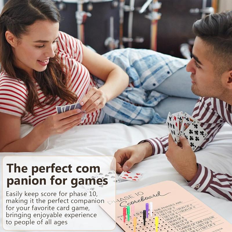 🔥Last 4 hours Sale: Save $20-💥Wooden Phase 10 Score Board