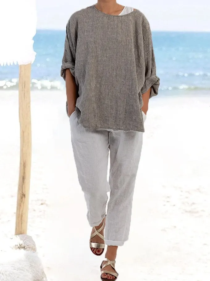 Women's Loose Dolman Sleeve Casual Top