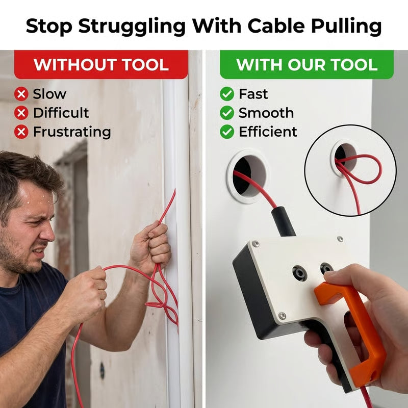 🔧 Efficient Cable Pulling Tool – The Ultimate Solution for Easy Wiring! ⚡📡