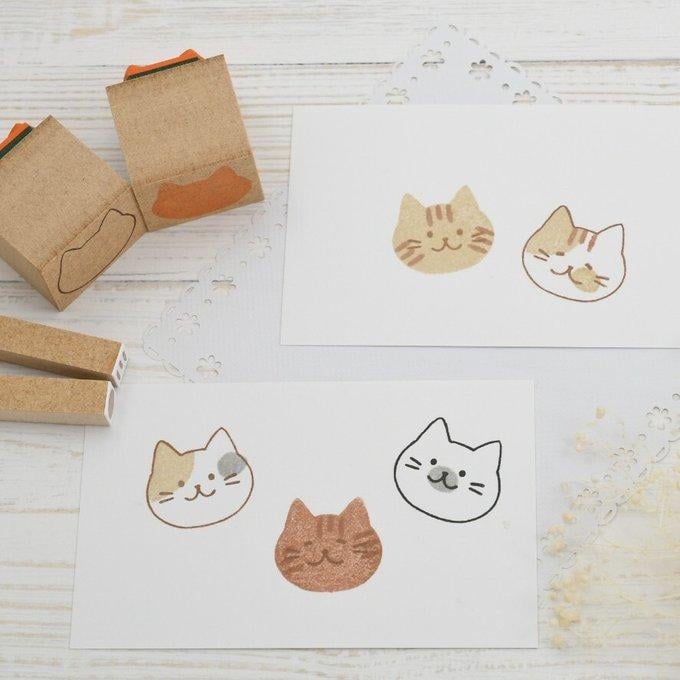 🔥LAST DAY 49% OFF - 🐱Handmade Cute Cat Face Stamp Kit (8 PCS)