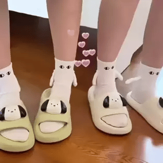 TeesNMerch Hand-in-Hand Socks - Become Solemates Forever!