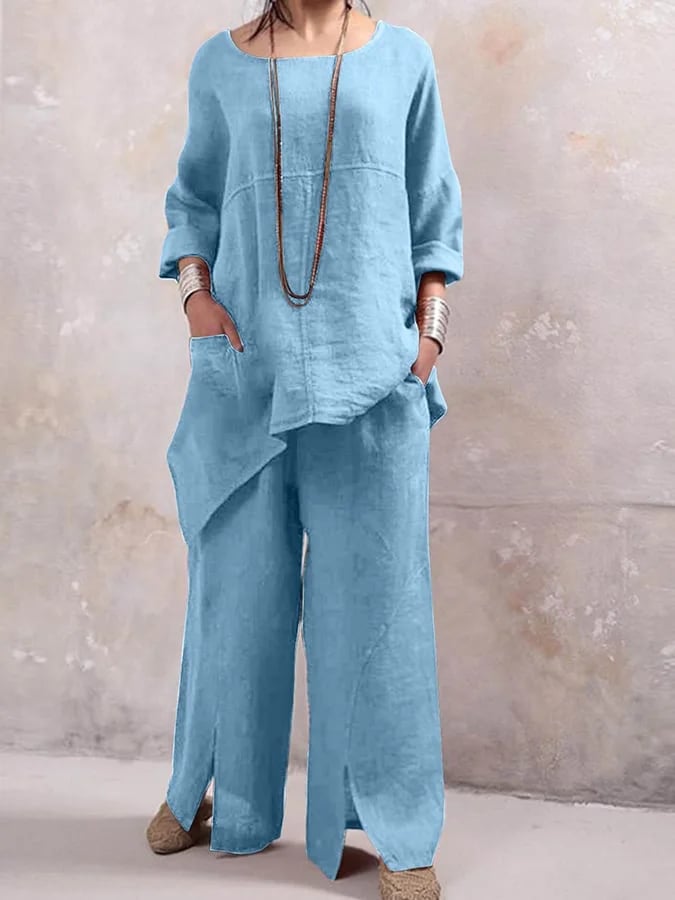Women's Casual Solid Color Cotton Pants