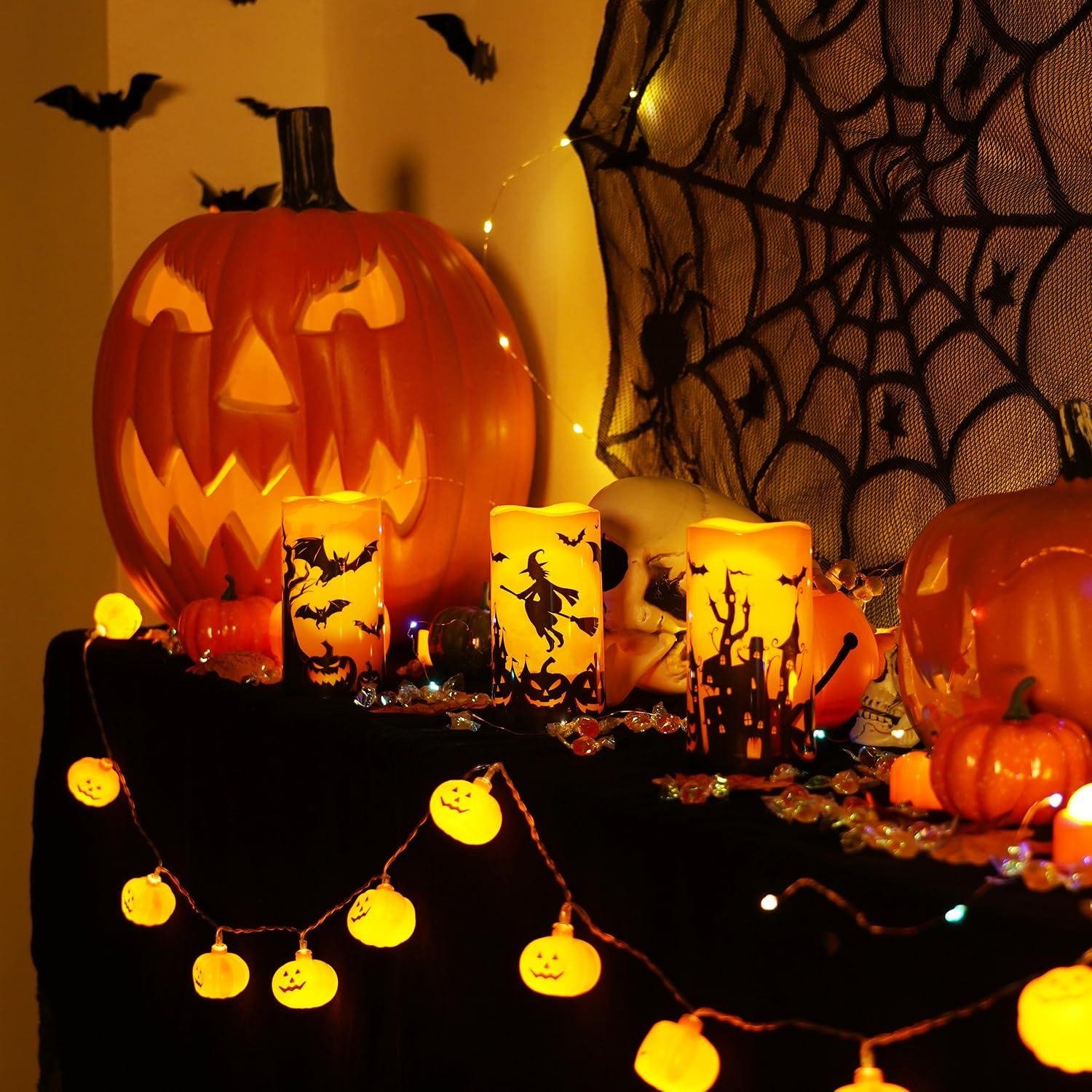 🎃Halloween Pre-sale🎃3PCS Halloween Candles with Remote Timers
