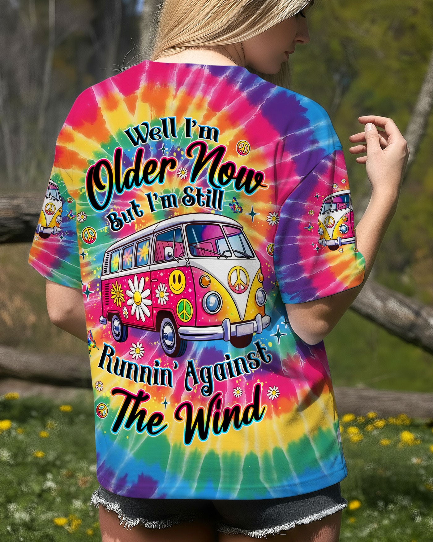 RUNNING AGAINST THE WIND TIE DYE ALL OVER PRINT - YHLT2511251