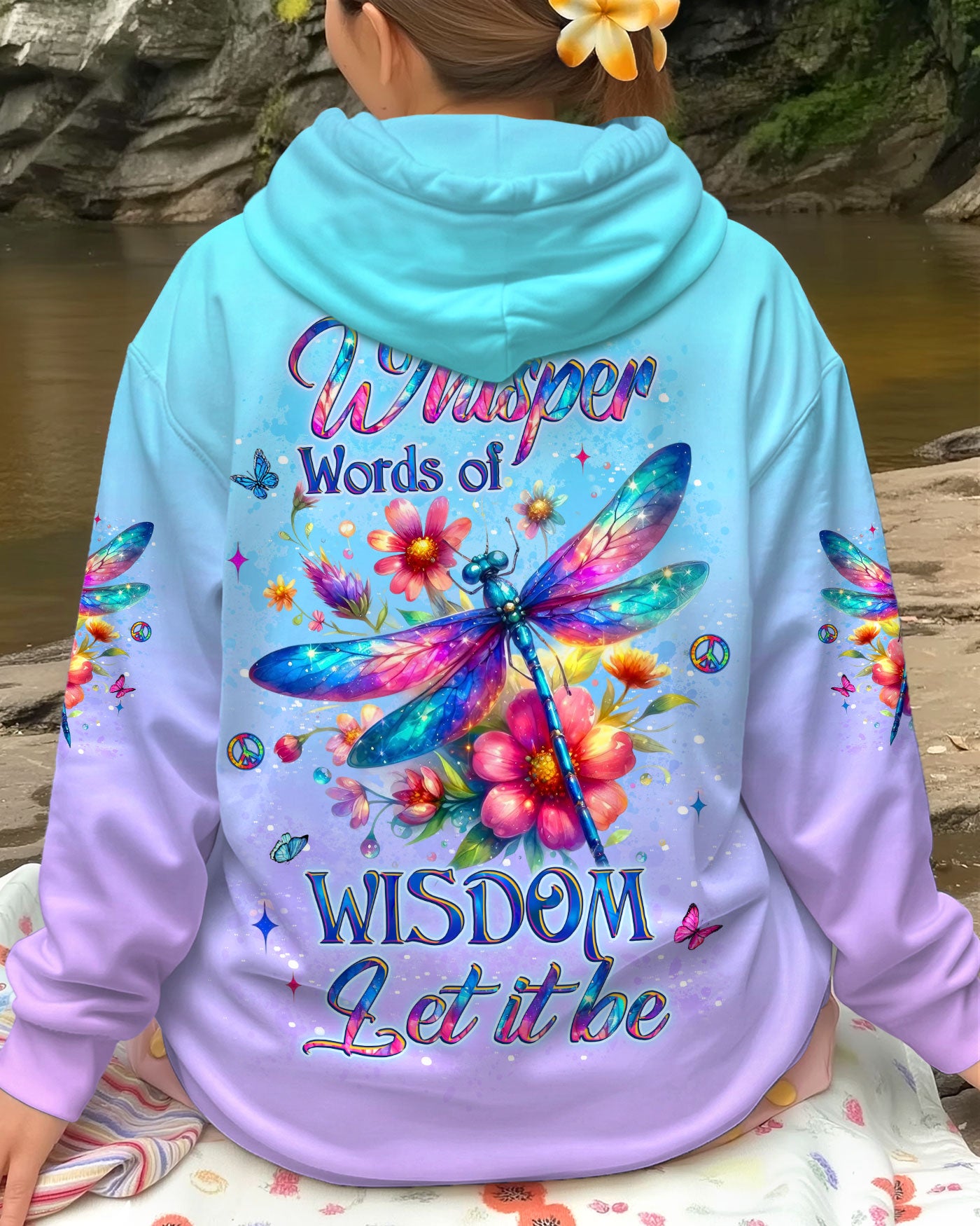 WHISPER WORDS OF WISDOM DRAGONFLY ALL OVER PRINT - YHLT0312253