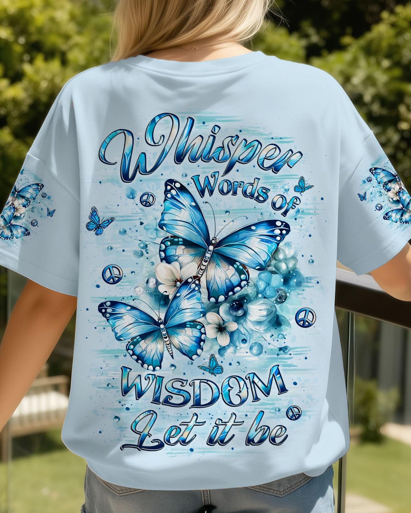 WHISPER WORDS OF WISDOM BUTTERFLY ALL OVER PRINT - YHLT1310251