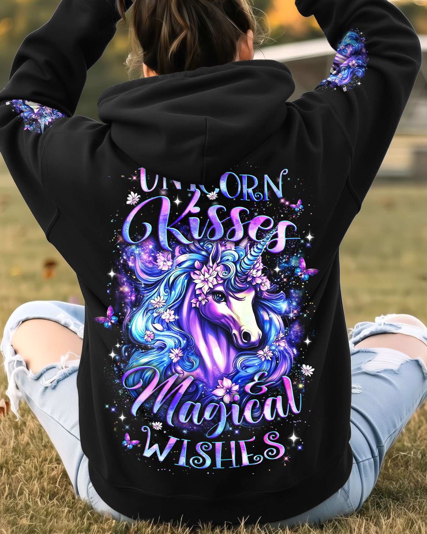 UNICORN KISSES MAGICAL WISHES ALL OVER PRINT - YHLT0212251