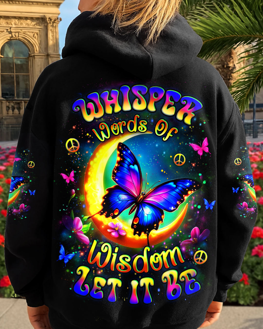 WHISPER WORDS OF WISDOM LET IT BE BUTTERFLY ALL OVER PRINT - YHLT0910251