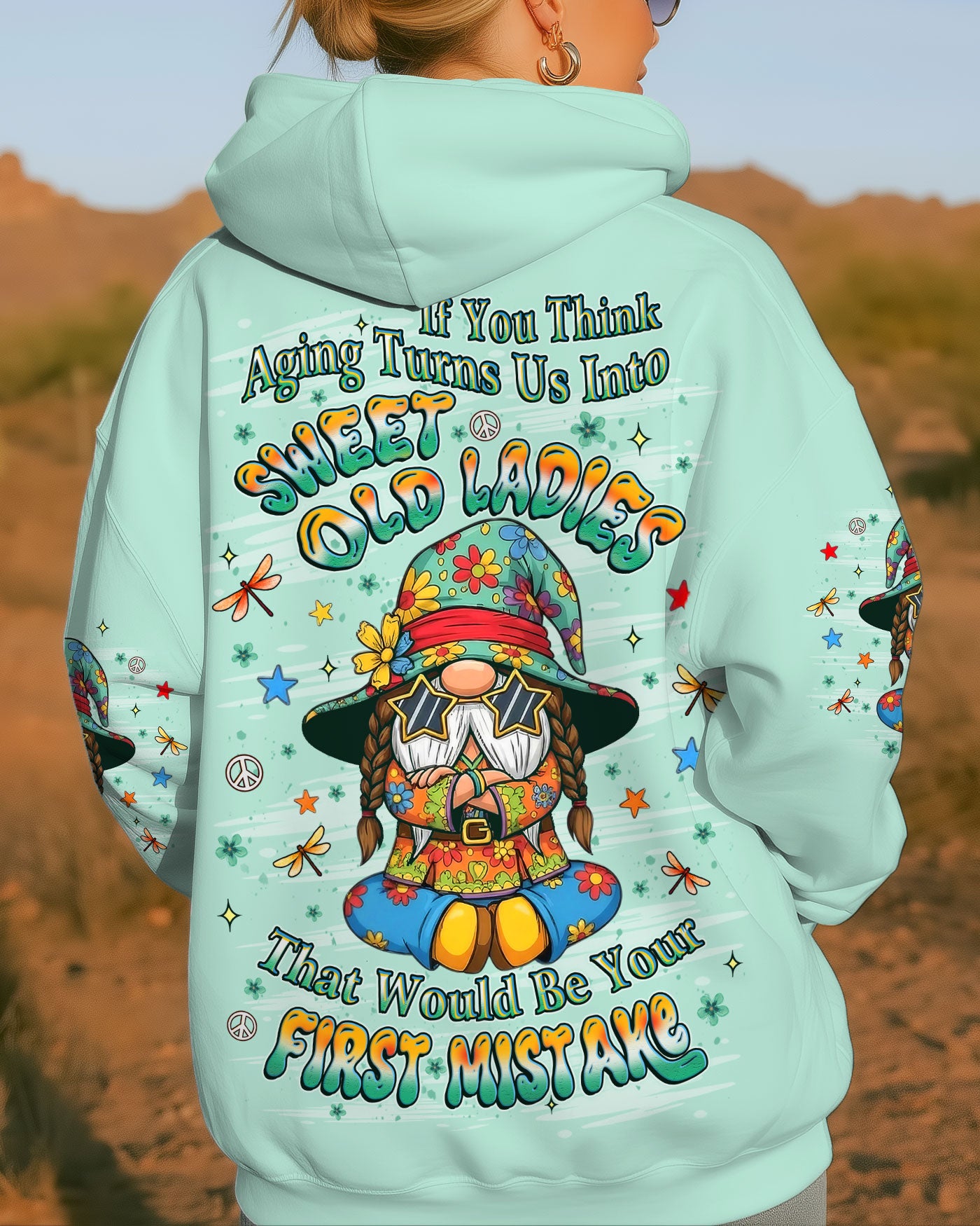 SWEET OLD LADIES GNOME ALL OVER PRINT - YHLT2111251