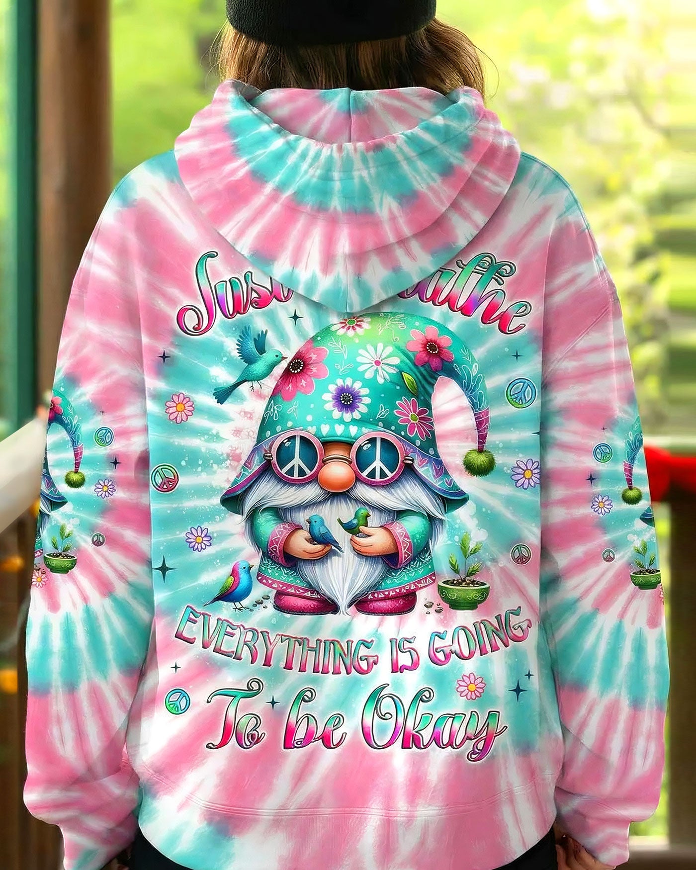 JUST BREATHE GNOME ALL OVER PRINT - YHLT2611253