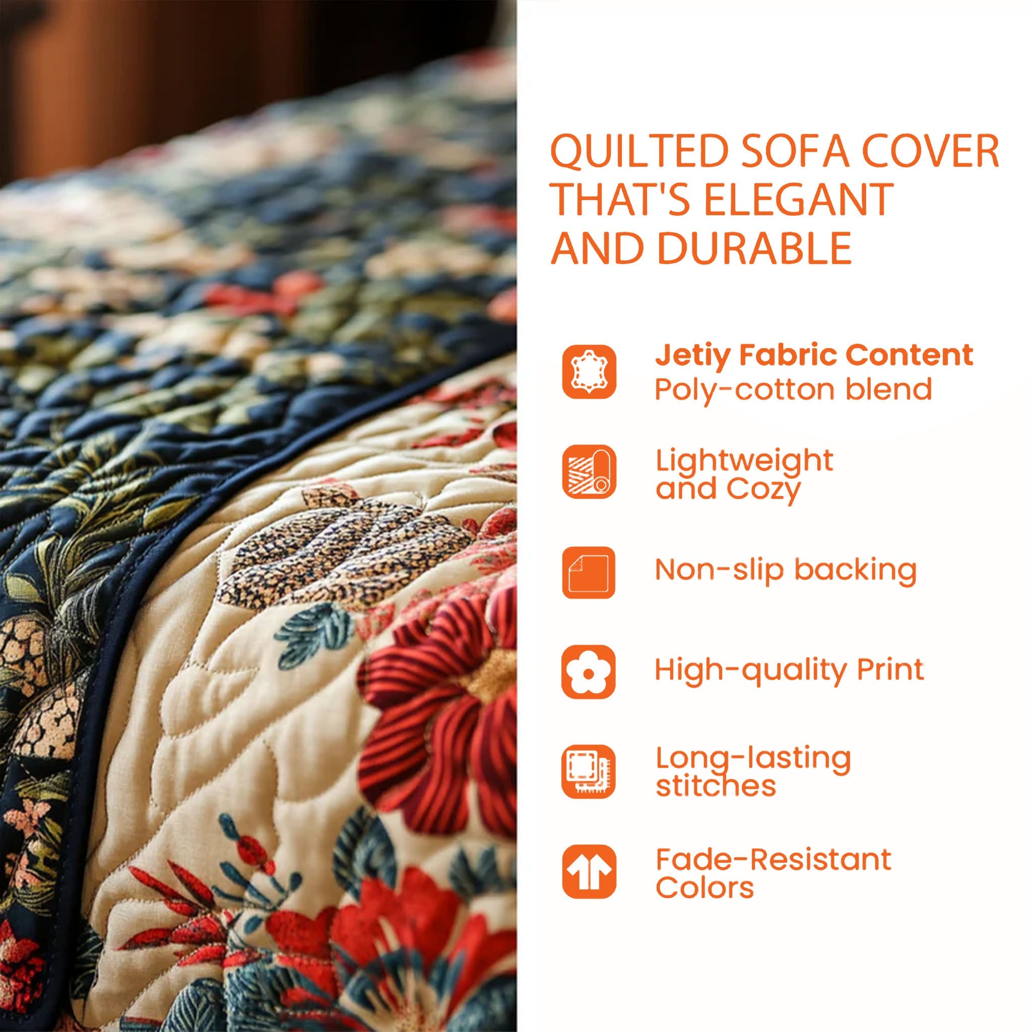 Smiling Snowman Quilted Sofa Cover GFTOYC1939