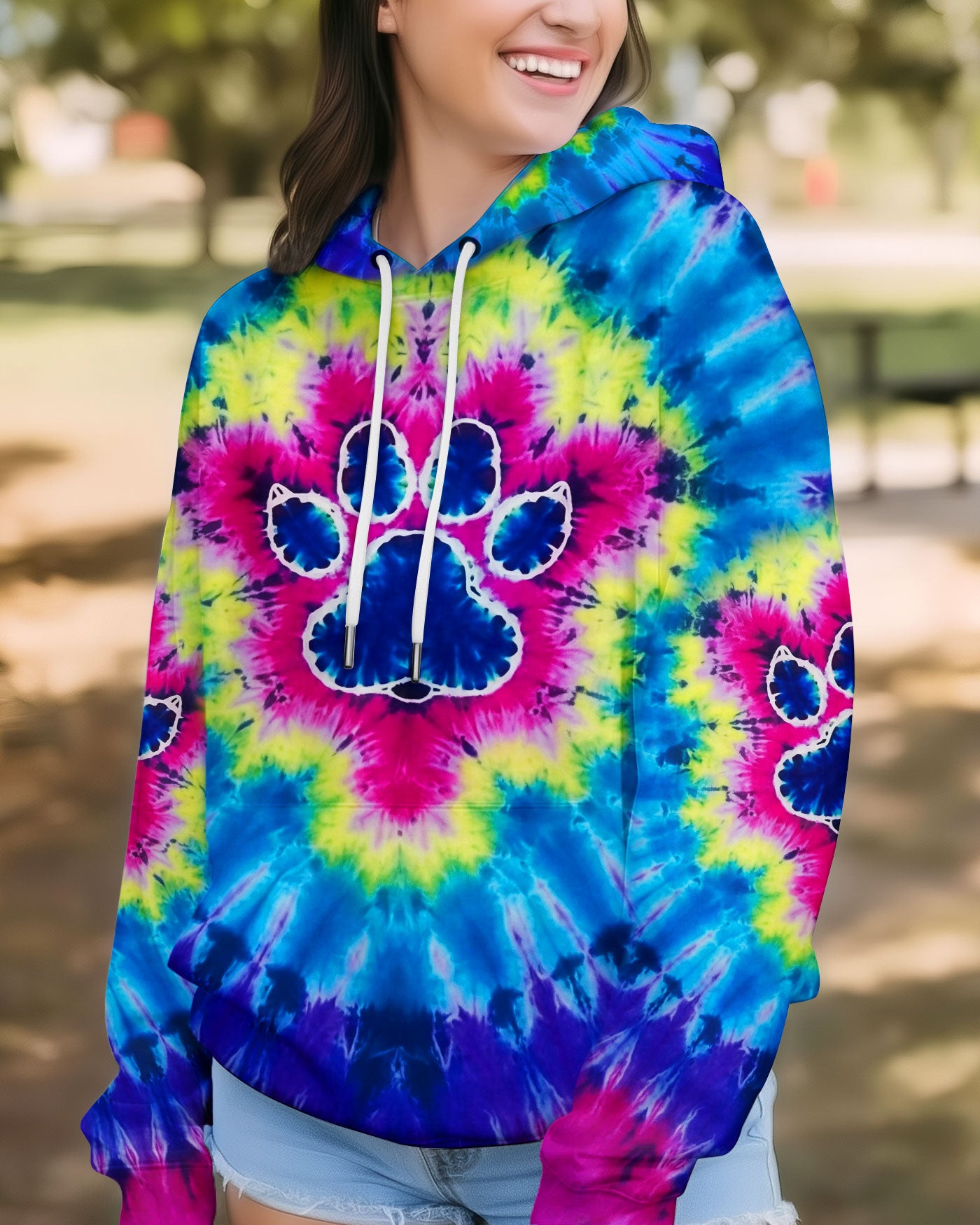 RADIANT SWIRL PAW ALL OVER PRINT - YHLT0901261
