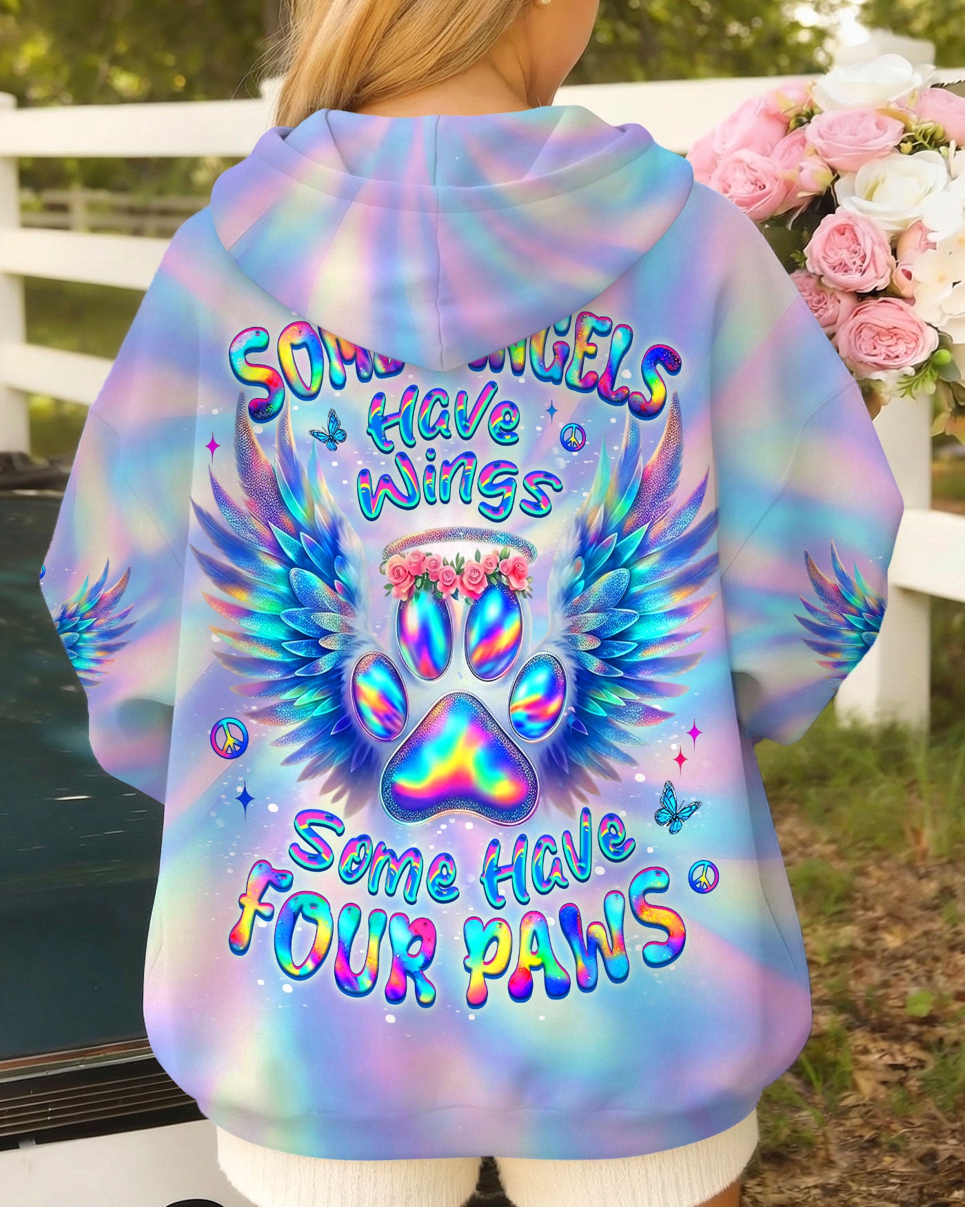 SOME ANGELS HAVE WINGS SOME HAVE FOUR PAWS ALL OVER PRINT - YHLT0501261