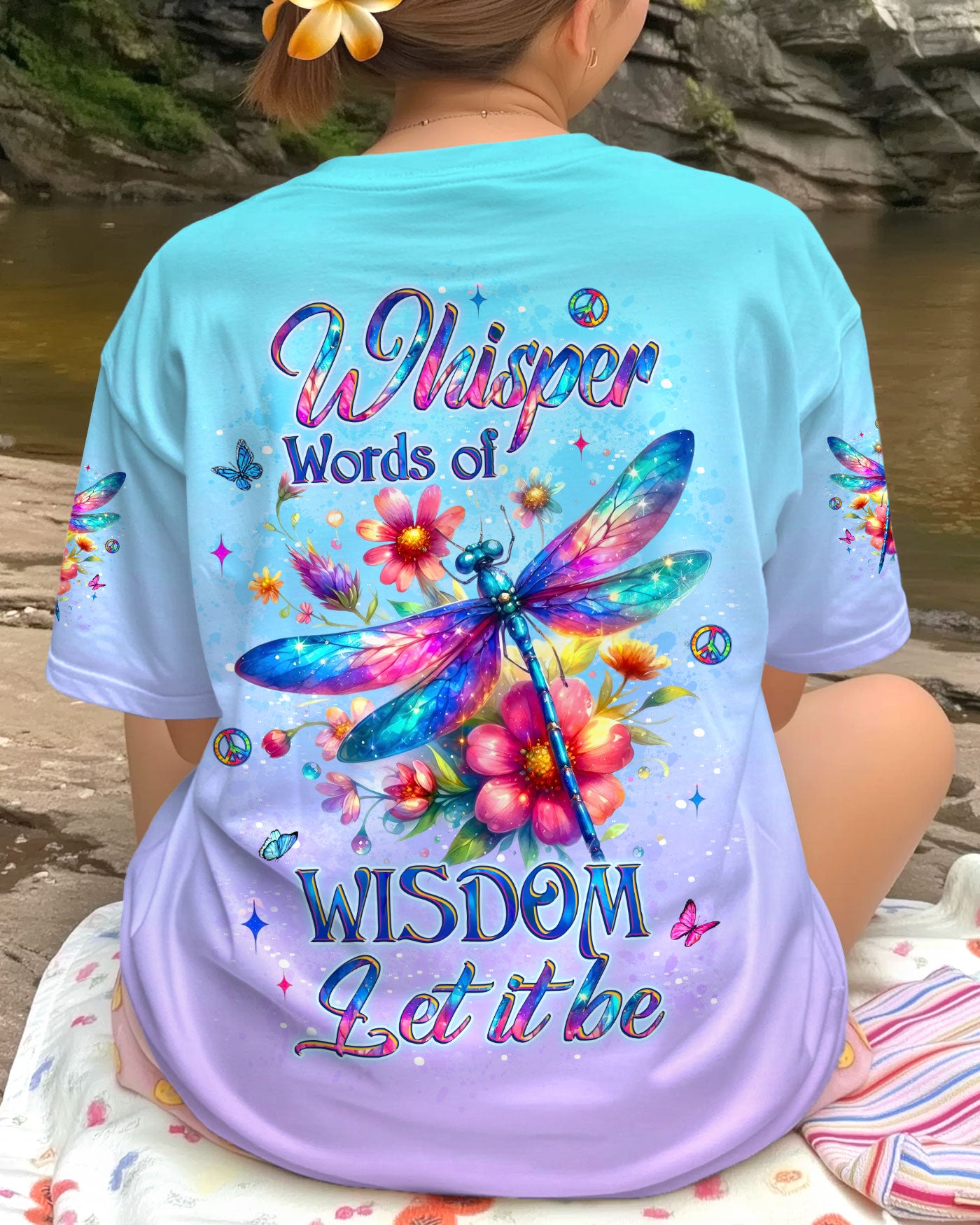 WHISPER WORDS OF WISDOM DRAGONFLY ALL OVER PRINT - YHLT0312253