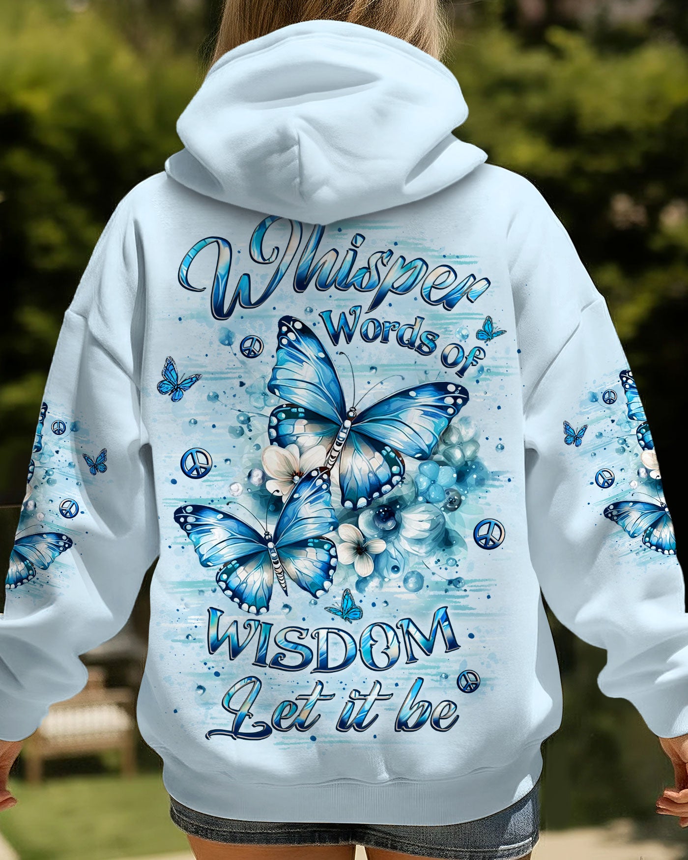 WHISPER WORDS OF WISDOM BUTTERFLY ALL OVER PRINT - YHLT1310251