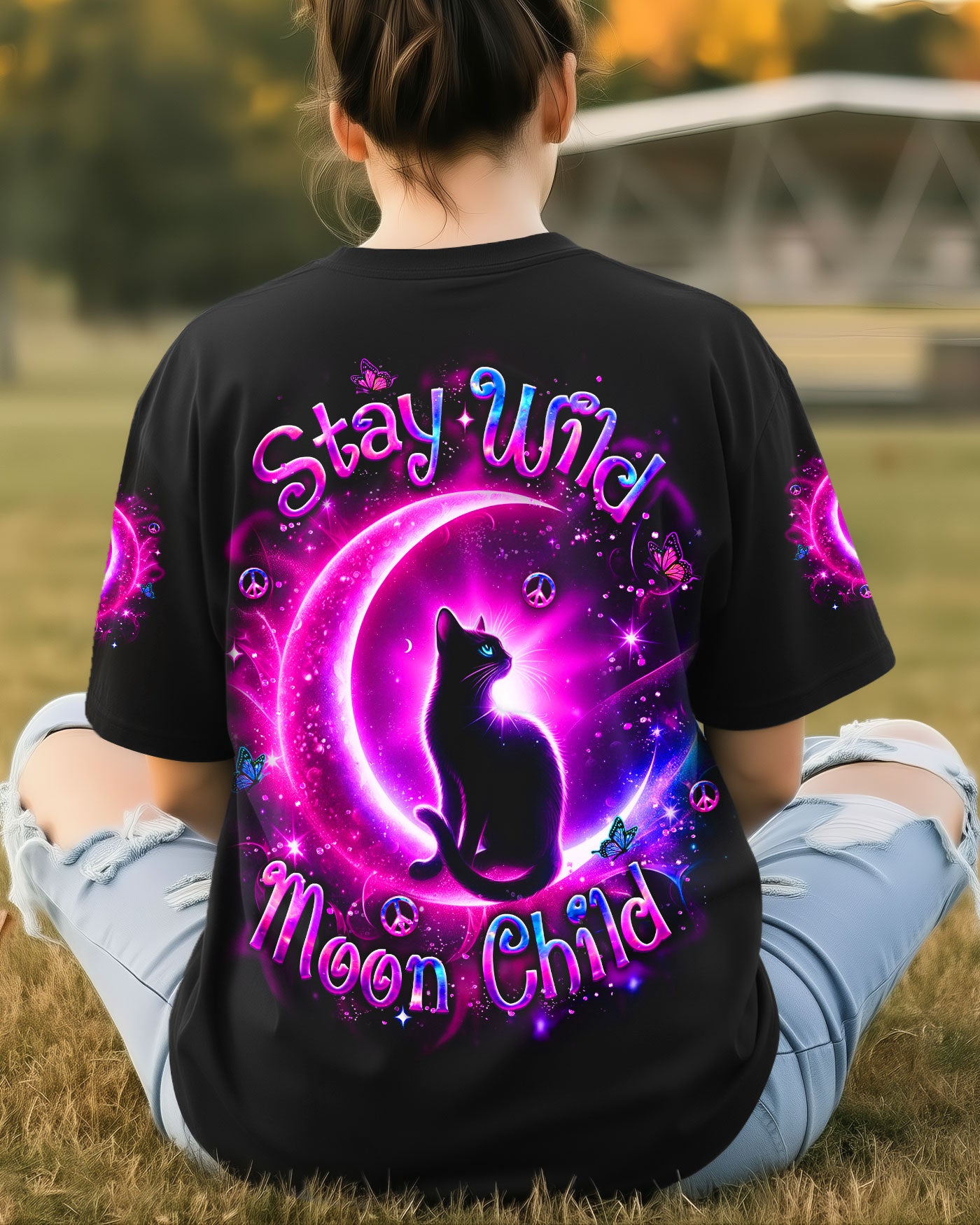 STAY WILD MOON CHILD CAT ALL OVER PRINT - YHLT2101261