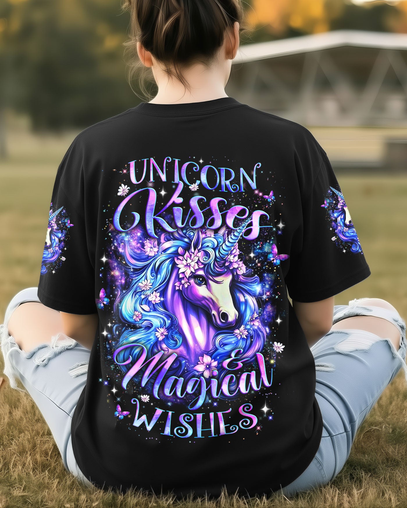 UNICORN KISSES MAGICAL WISHES ALL OVER PRINT - YHLT0212251