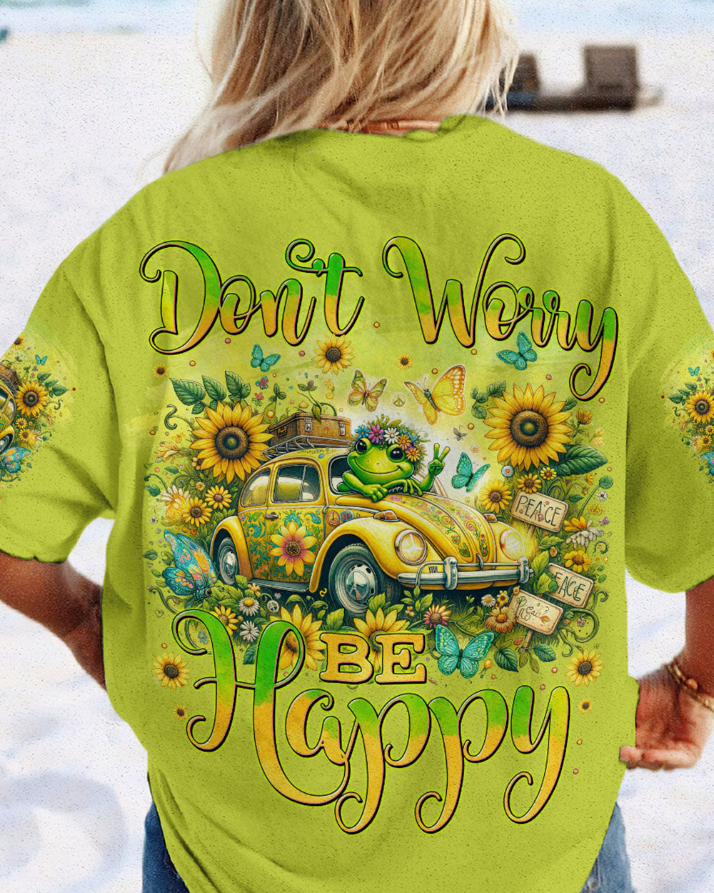 DON'T WORRY BE HAPPY FROG ALL OVER PRINT - TYTM0205241