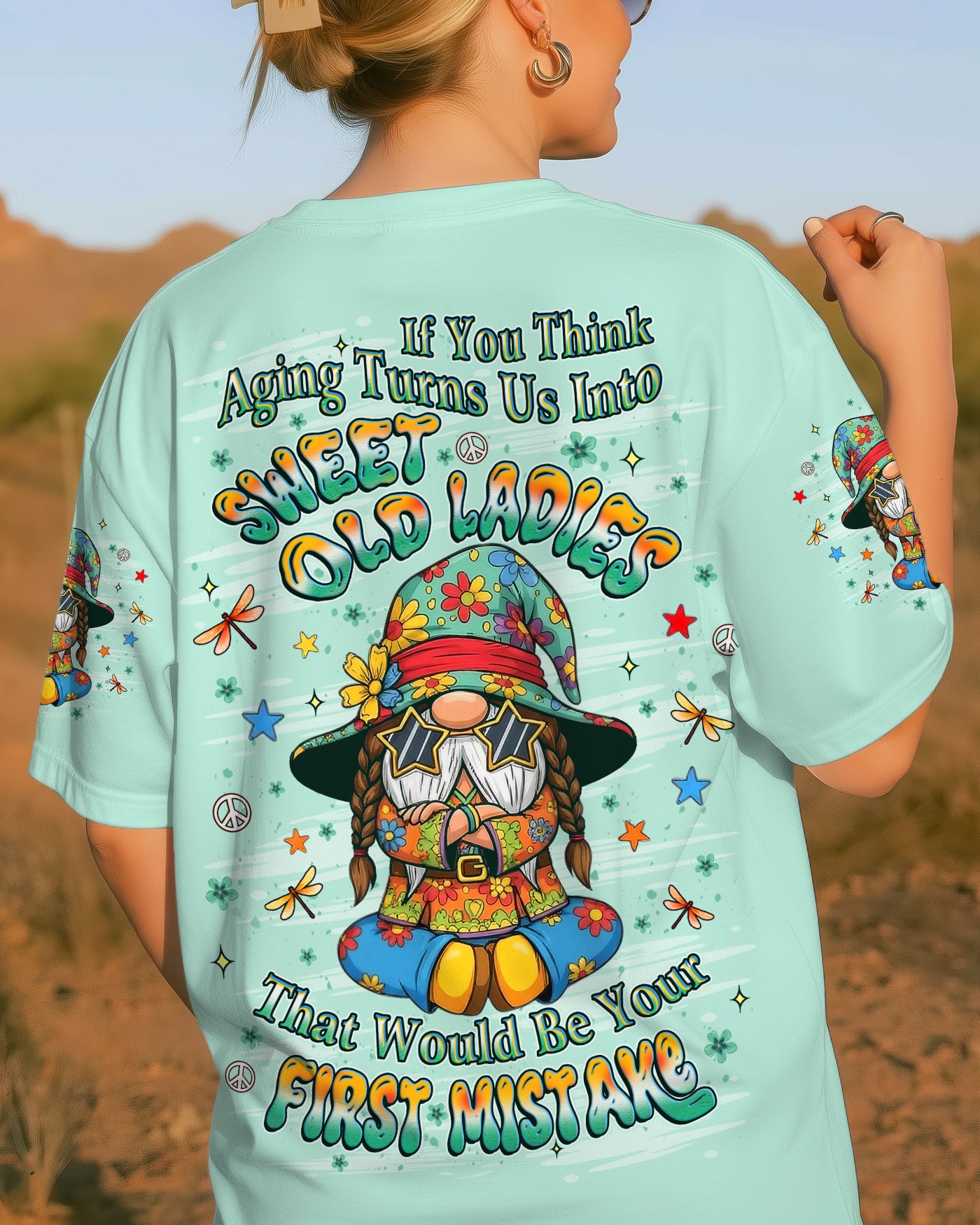 SWEET OLD LADIES GNOME ALL OVER PRINT - YHLT2111251