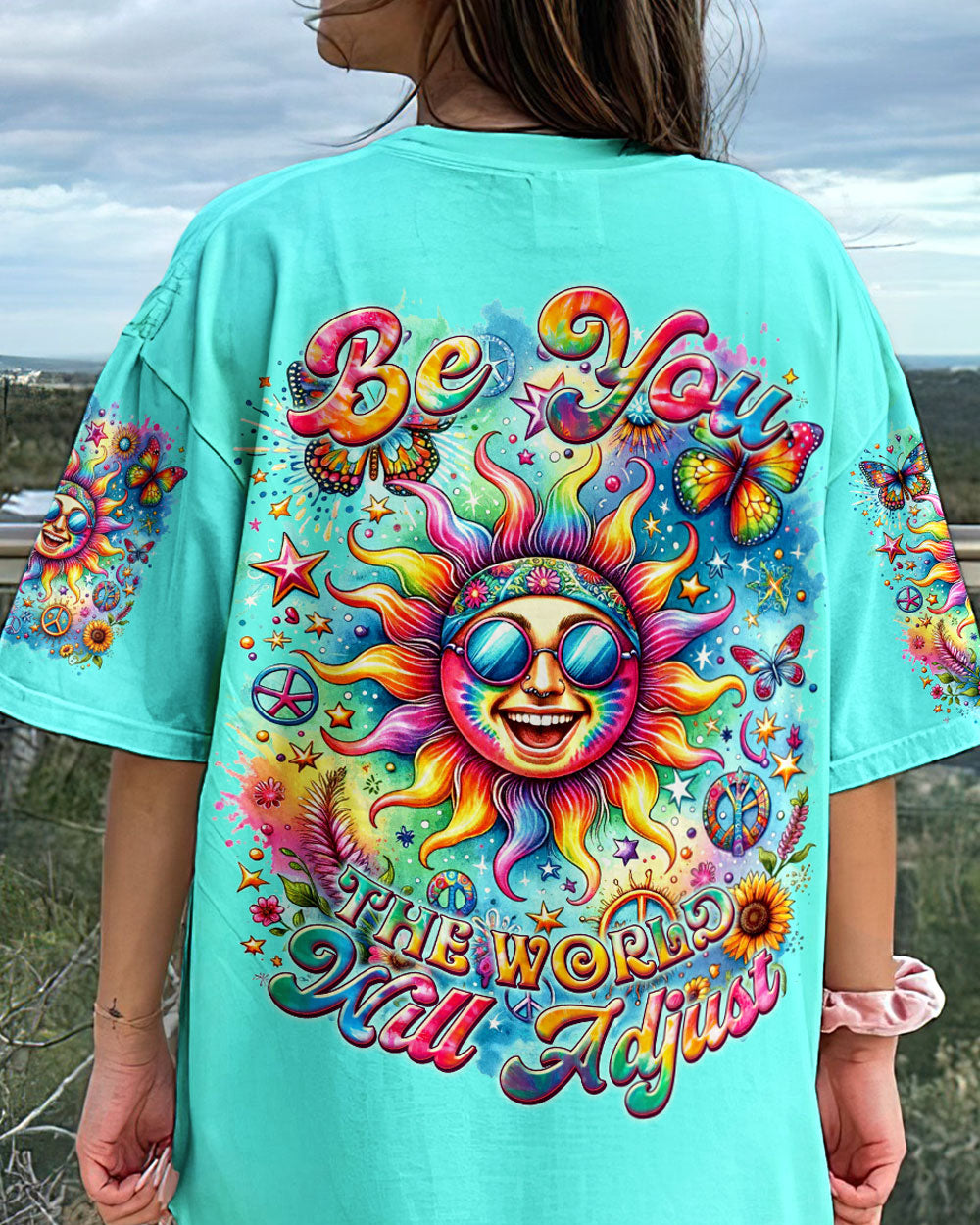 BE YOU THE WORLD WILL ADJUST SUN ALL OVER PRINT - TYTM2311231