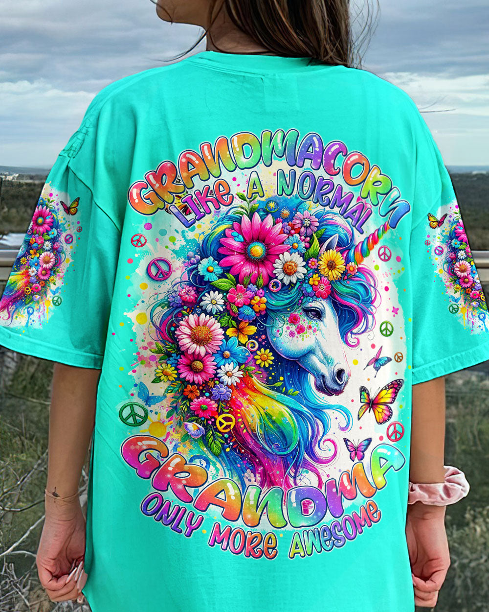 GRANDMACORN IS AWESOME UNICORN ALL OVER PRINT - TYTM1412231