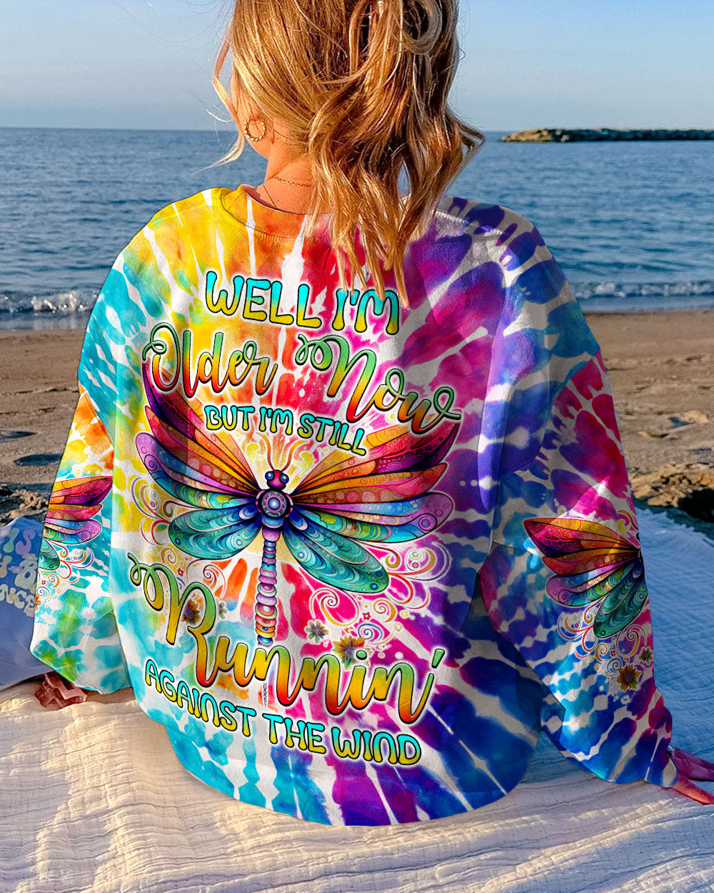 RUNNING AGAINST THE WIND DRAGONFLY TIE DYE ALL OVER PRINT - TYTM0108232