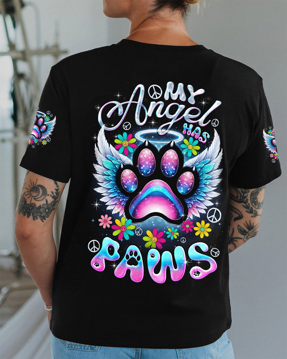 MY ANGEL HAS PAWS ALL OVER PRINT - TYQY1701261