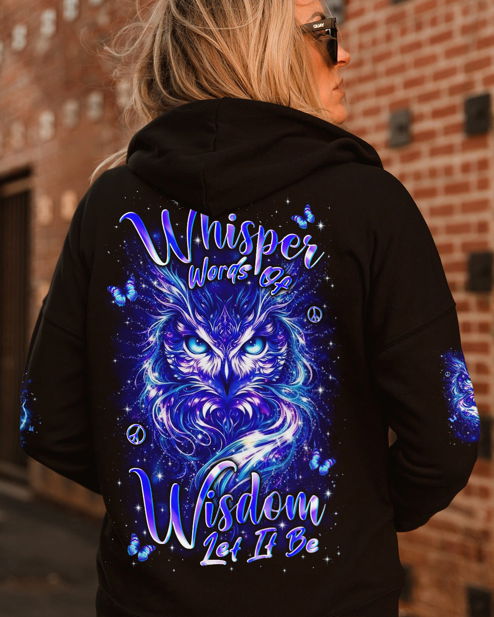 WHISPER WORDS OF WISDOM LET IT BE OWL ALL OVER PRINT - YHLN0602262