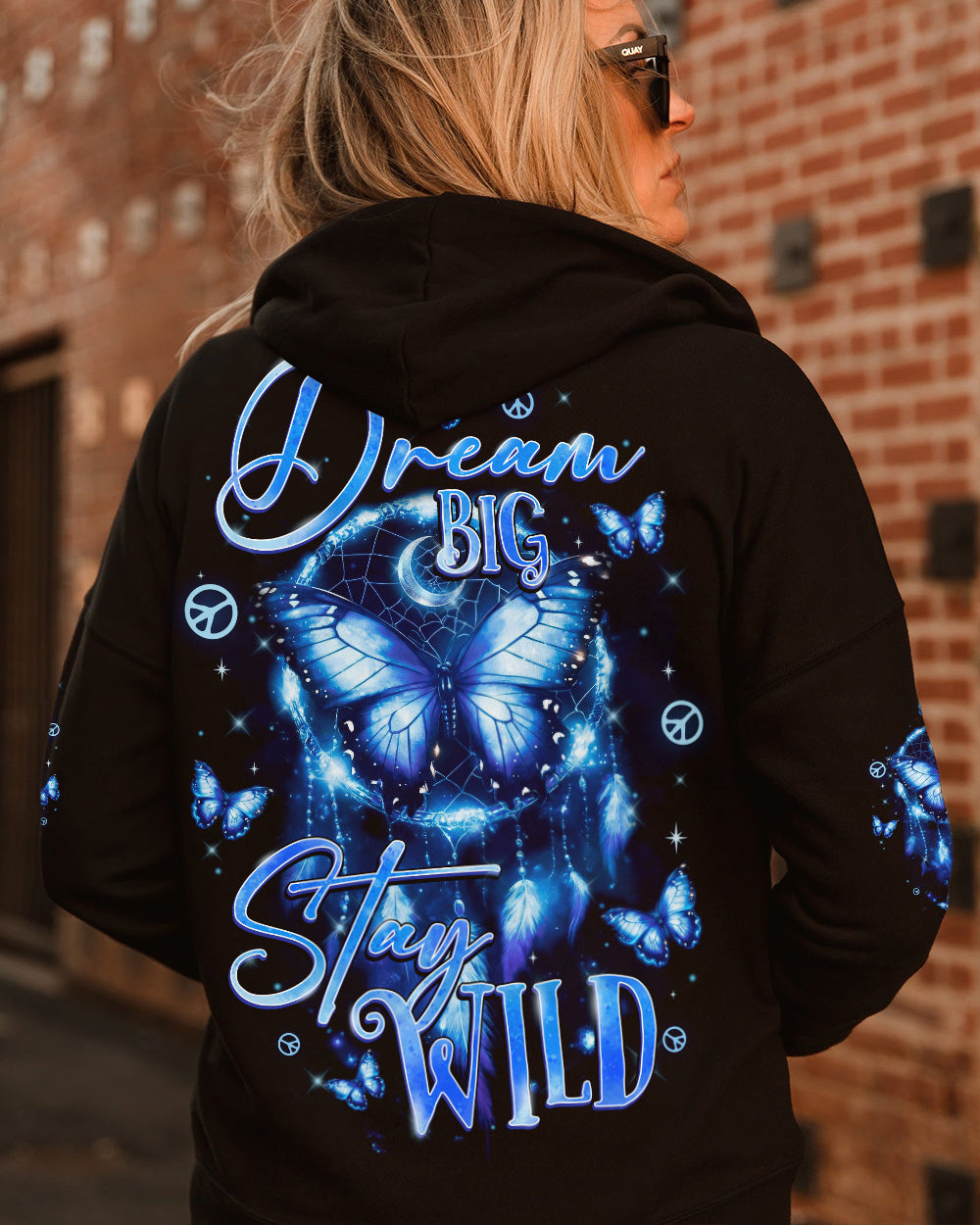 DREAM BIG STAY WILD BUTTERFLY ALL OVER PRINT  - TYTD0602251