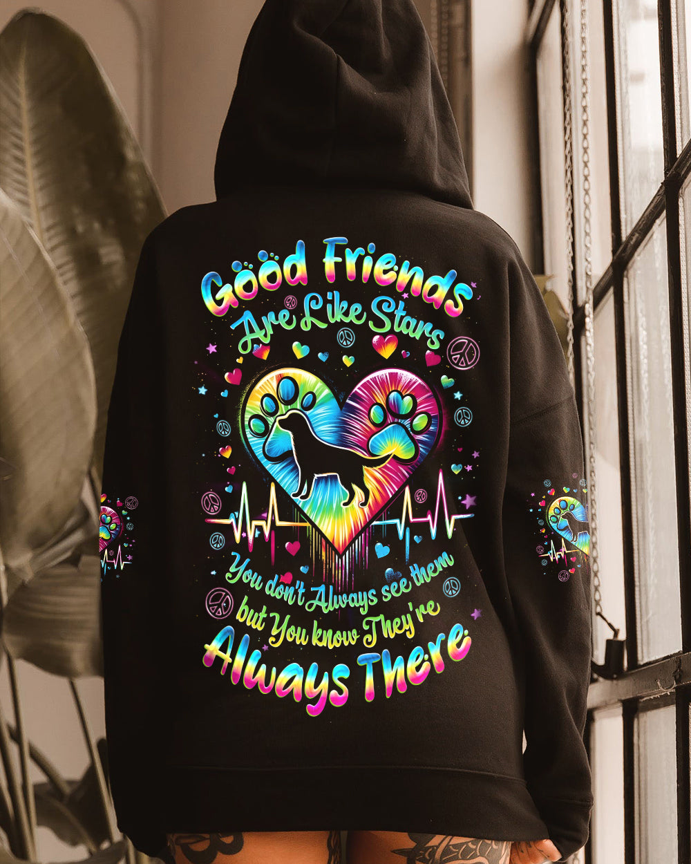 GOOD FRIENDS ARE LIKE STARS ALL OVER PRINT - TYQY0202263