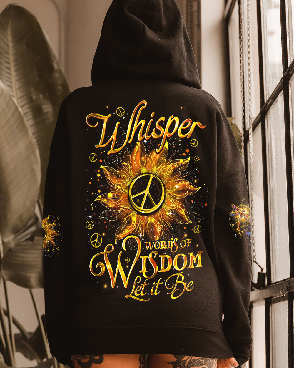 WHISPER WORDS OF WISDOM LET IT BE SUNFLOWER ALL OVER PRINT - TYQY0502262
