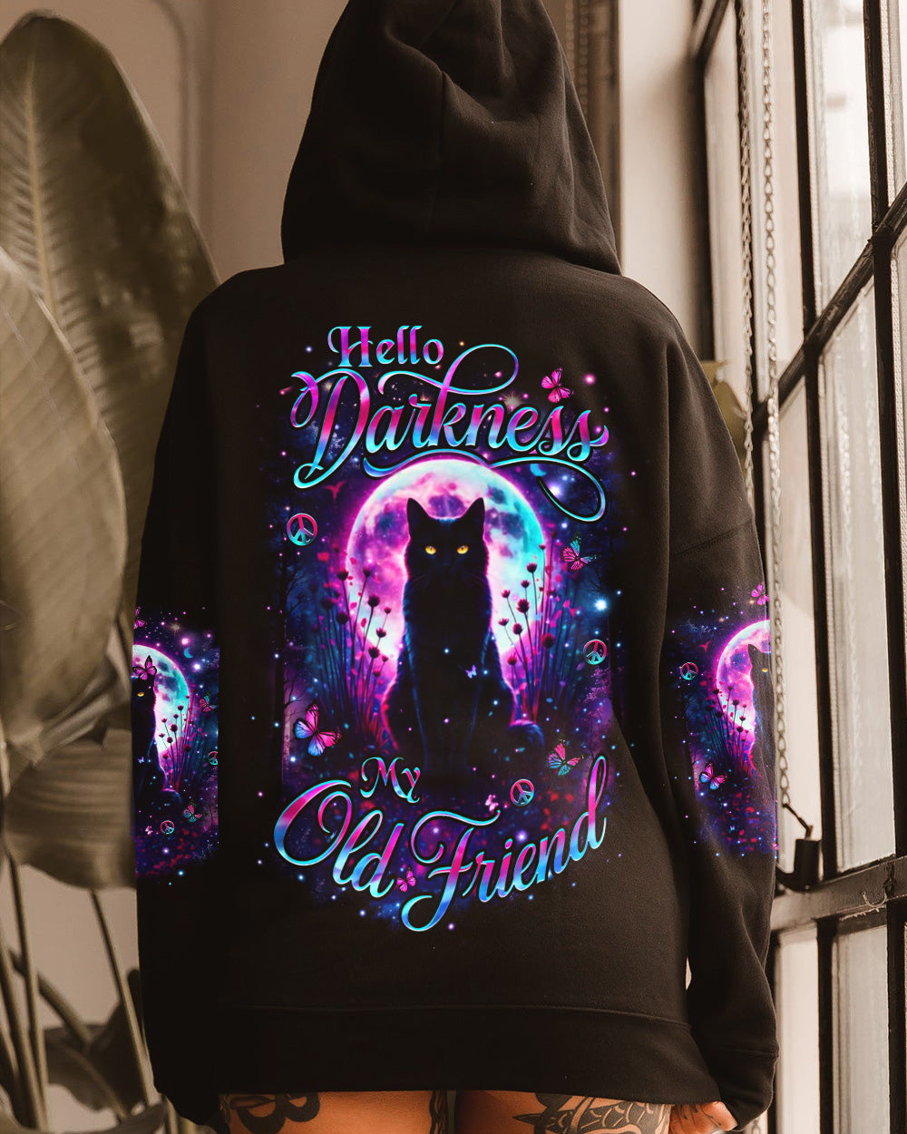HELLO DARKNESS MY OLD FRIEND CAT ALL OVER PRINT - YHHN1002261
