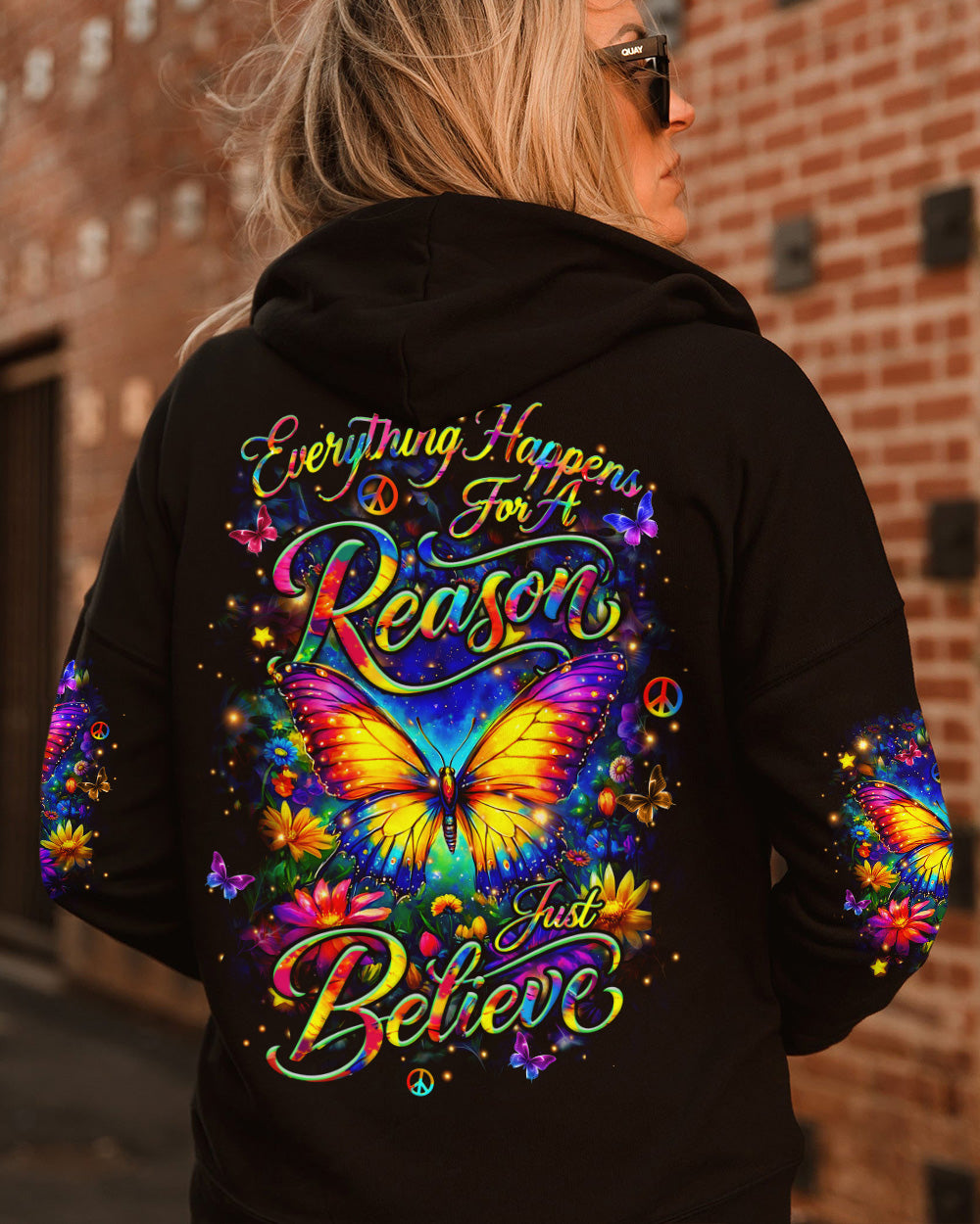 JUST BELIEVE BUTTERFLY ALL OVER PRINT - YHHN0502262