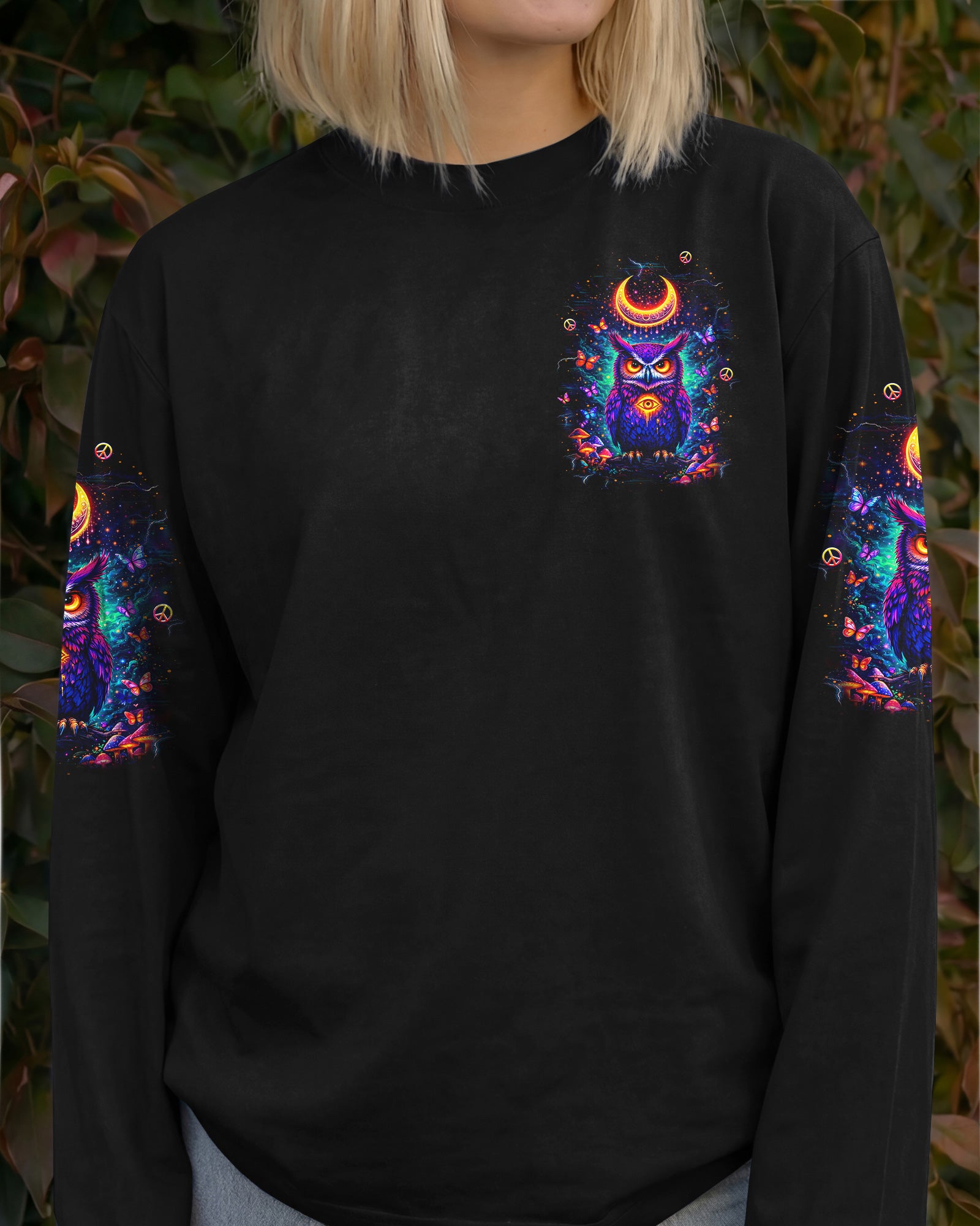 HELLO DARKNESS MY OLD FRIEND OWL ALL OVER PRINT - YHLT2402261