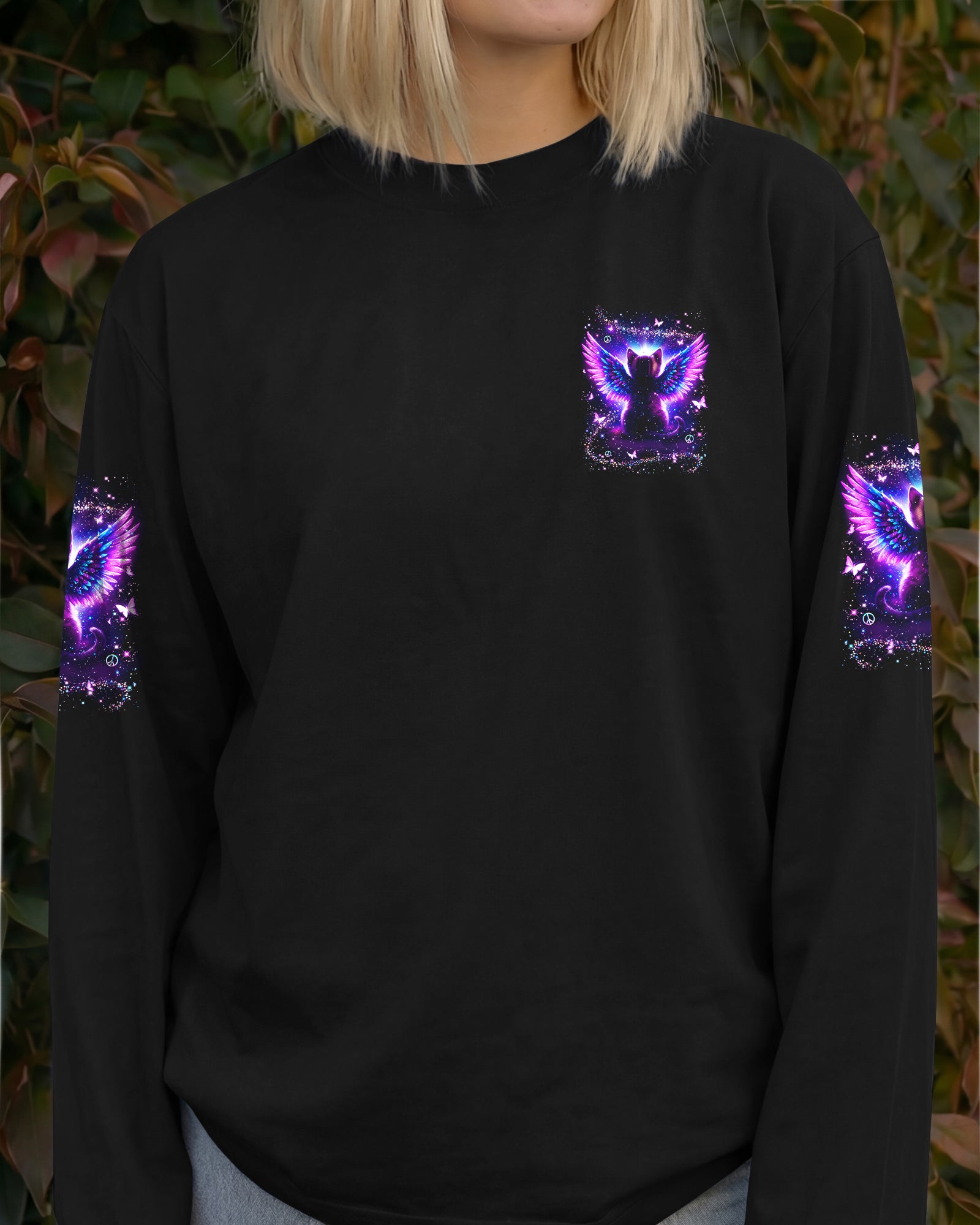 I BELIEVE THERE ARE ANGELS AMONG US CAT ALL OVER PRINT - YHLN0202261
