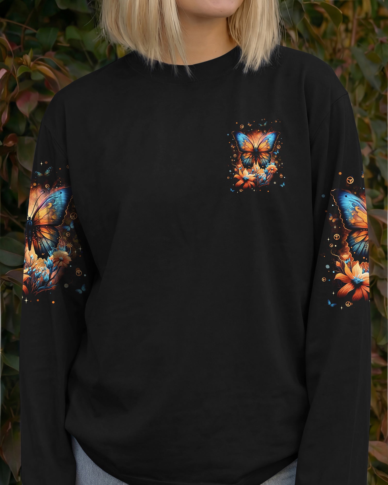 HELLO DARKNESS MY OLD FRIEND BUTTERFLY ALL OVER PRINT - TYPQ0302261